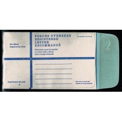 Registered Envelope. 20p vermilion. Blue lining  H&B RPF24