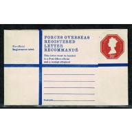 Registered Envelope. 90p vermilion  H&B RPF32