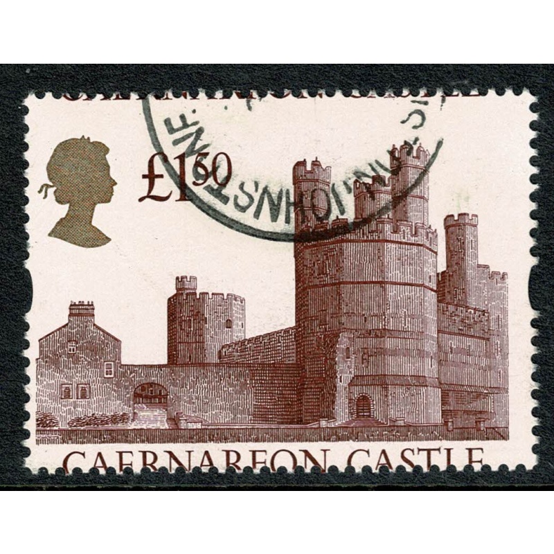 1994 re-engraved £1.50 Castle High Value with SHIFT OF PERFORATION. Used.