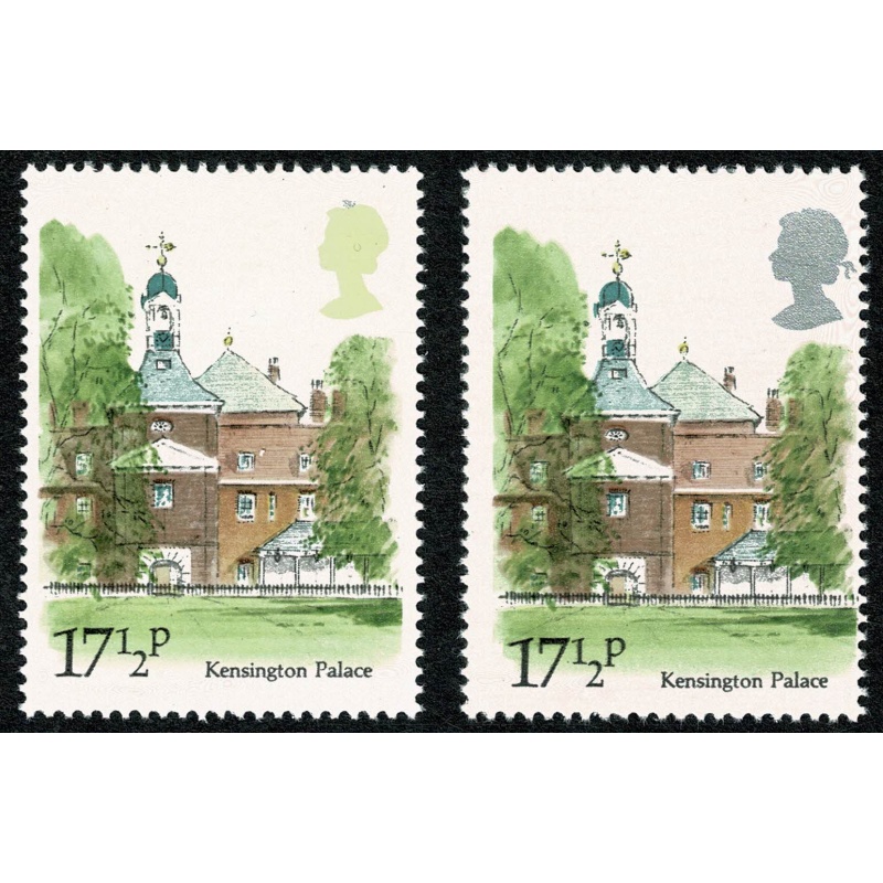 1980 London Landmarks 17½p. Virtually MISSING SILVER. SG 1124a var