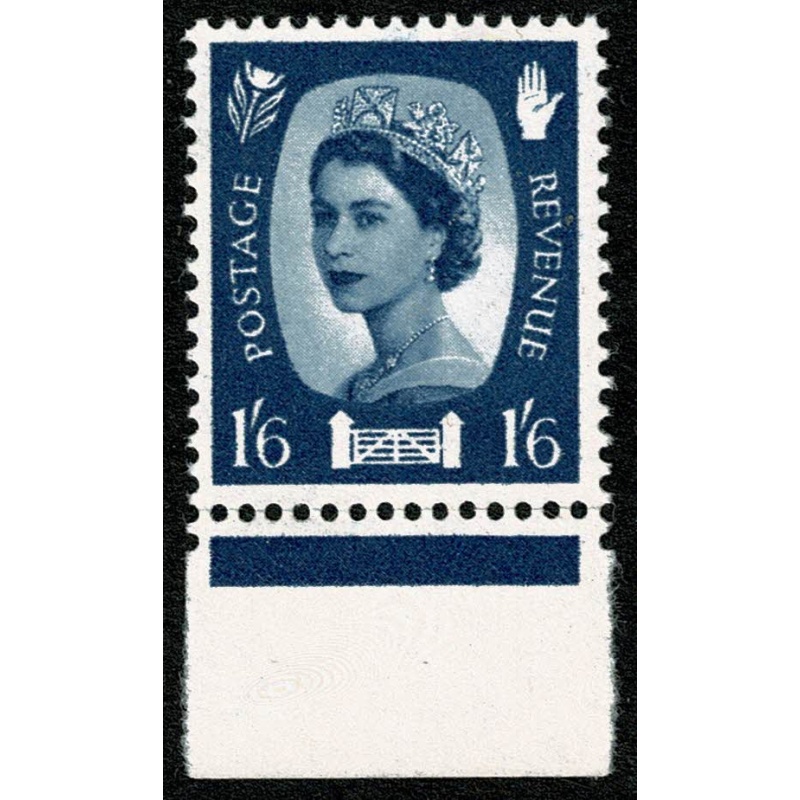 Northern Ireland 1/6 grey blue. Watermark Crowns. MISSING PHOSPHOR. SG NI6Ey