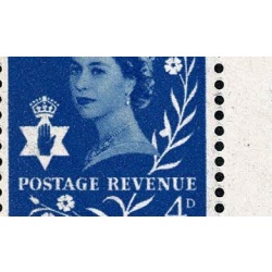 4d ultramarine GA watermark crowns. Variety dot on leaf SG Spec XN4a.