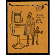 DN66 10p Philatelic Posting Box 1974. June 1974 issue. Both panes FCP/PVAD ½p/2p & 1p/1½p Horizontally se-tenant