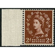 2d light red-brown. ERROR OF WATERMARK. SG 605a