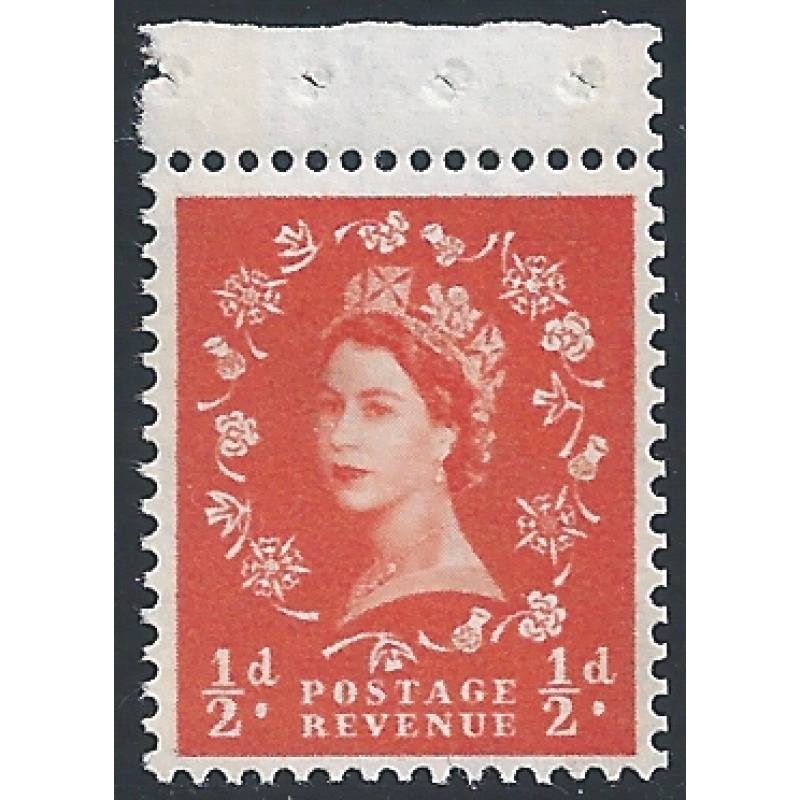 ½d orange. Multiple Crowns Wmk Sideways to right. SG 610b