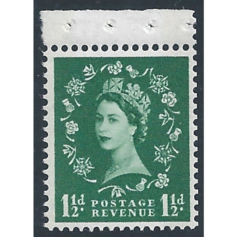 1½d Green. Wmk sideways. SG 612a