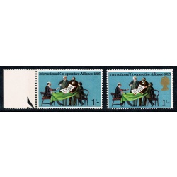 1970 Anniversaries 1/-. MISSING GOLD. SG 821a